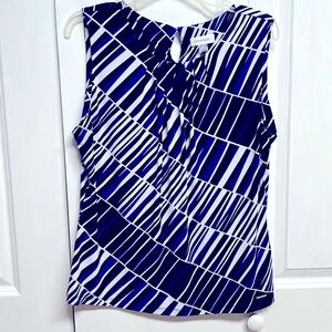 Calvin Klein Multi Color Geometric Print Sleeveless Cami Top Size L